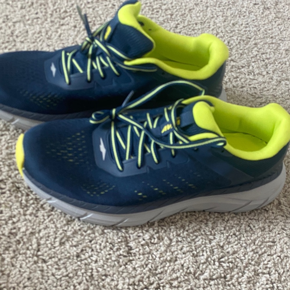 Avia Navy and Neon Lime Running Shoes - Picture 3 of 8